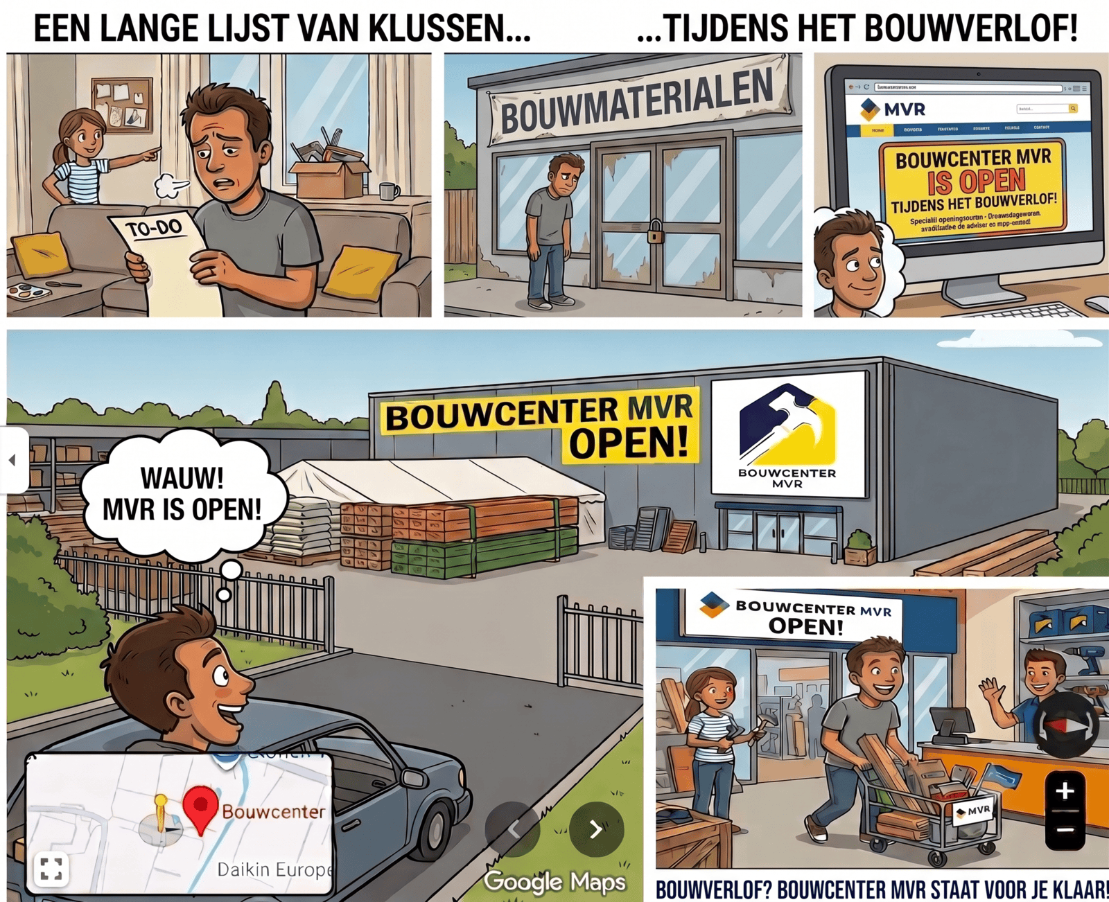 Klussen tijdens het bouwverlof? Bouwcenter MVR staat voor je klaar!