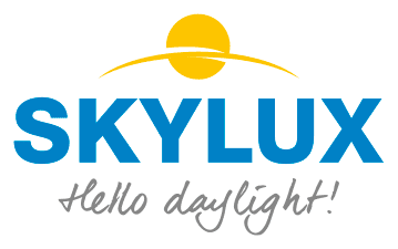 Logo Skylux — Bouwcenter MVR is official partner van Skylux