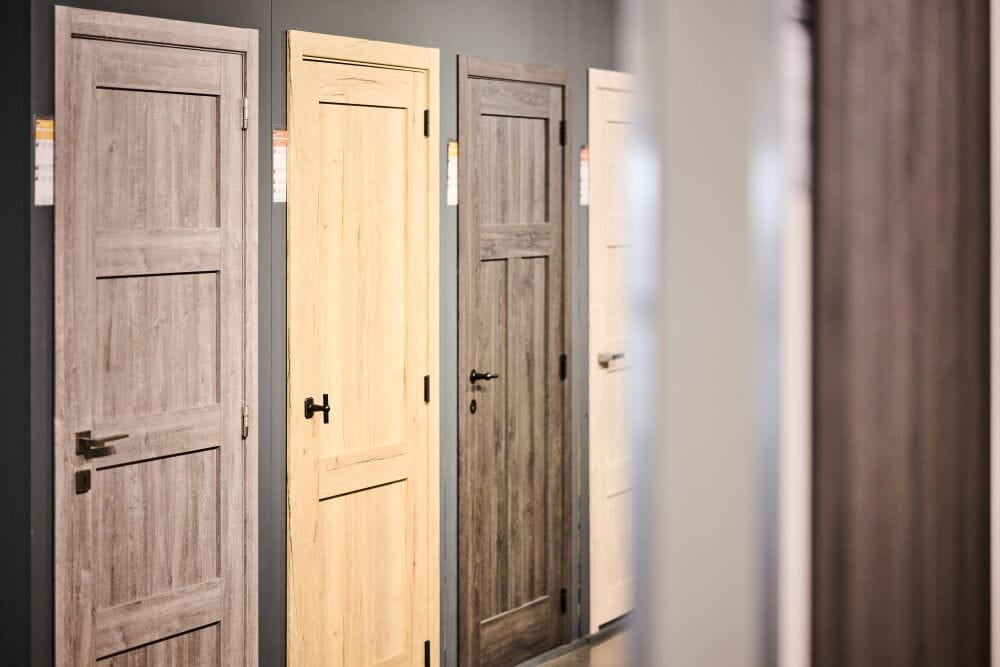 Thys paneeldeuren in houtlook-decors — binnendeuren bij Bouwcenter MVR Oostende