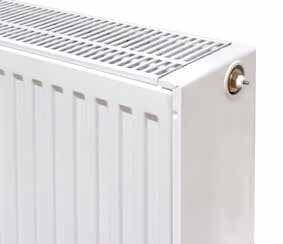 Paneelradiator T33 · 6 aansluitingen wit – Belrad bij Bouwcenter MVR Oostende